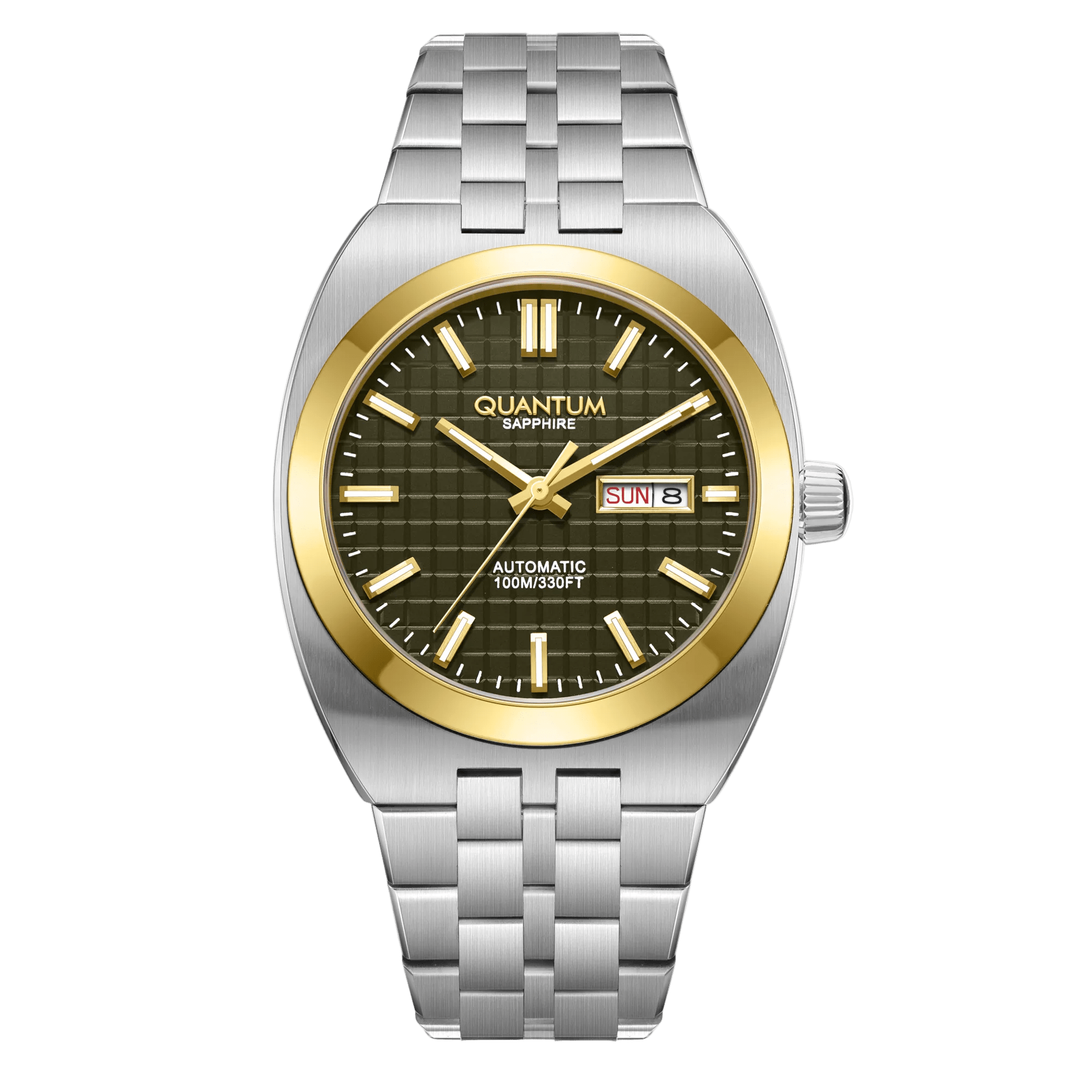 QMG1256 Green Gold - Quantum Türkiye #Dial color_Green|Case color_Gold