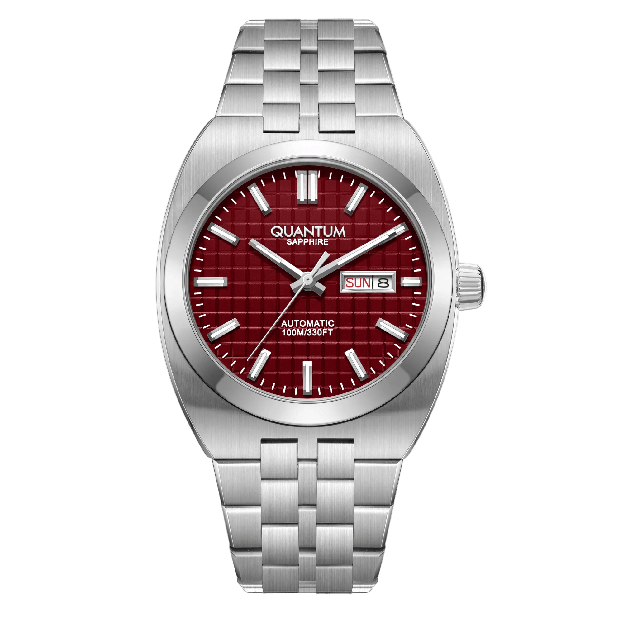 QMG1256 Brown Silver - Quantum Türkiye #Dial color_Red|Case color_Silver